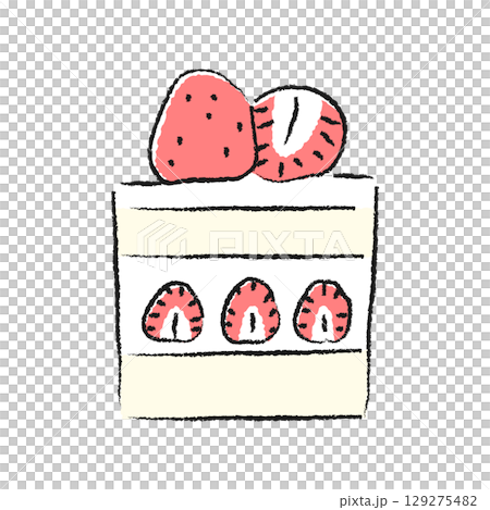 ケーキのイラスト ケーキのイラスト 129275482