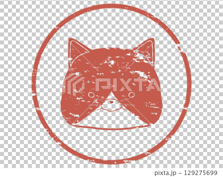 ハチワレ猫のスタンプ 129275699