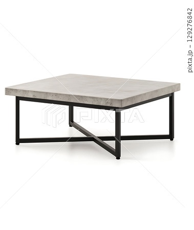Grey and black table with a cross design 129276842