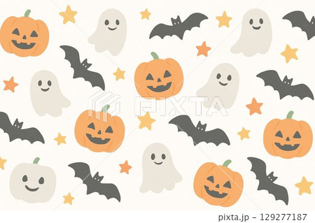 ハロウィンモチーフのかわいいハロウィンセット ハロウィンモチーフのかわいいハロウィンセット 129277187