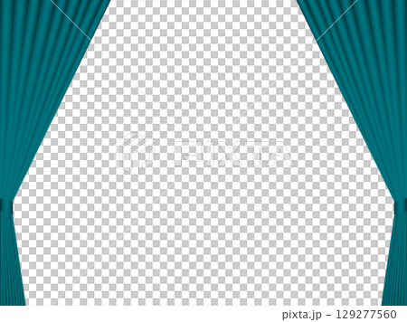 Curtains, m16 blue-green, open Curtains, m16 blue-green, open 129277560