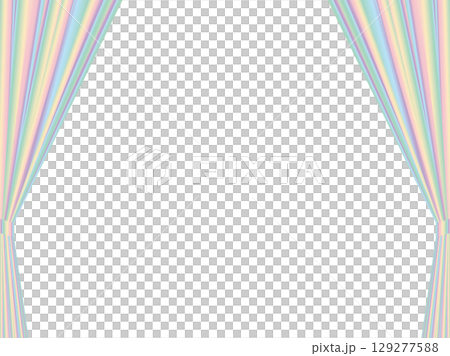 窗簾，M20 彩虹色，打開 129277588