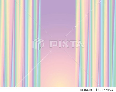 カーテン、m20虹淡、半開B カーテン、m20虹淡、半開B 129277593