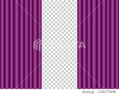 Curtains, m13 purple, half-open 129277646