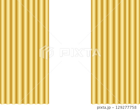 カーテン、m1金、半開 カーテン、m1金、半開 129277758