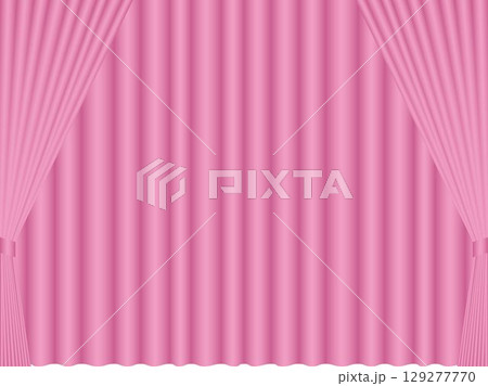 カーテン、m3ピンク、二重 129277770