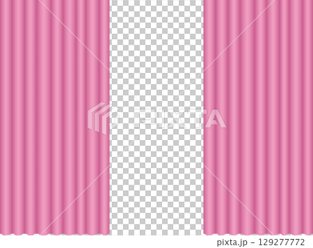 粉紅色窗簾，m3，半開 129277772