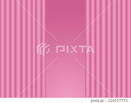 カーテン、m3ピンク、半開B 129277773