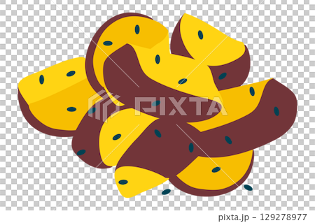 大学芋のベクターイラスト素材 大学芋のベクターイラスト素材 129278977