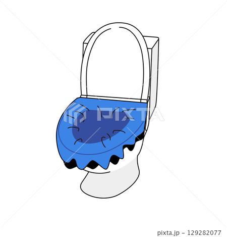 災害時の非常用トイレ 129282077