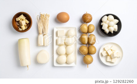 ingredients for cooking pasta 129282260