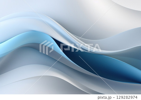 abstract gradient background with waves, gray and blue 129282974