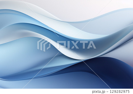 abstract gradient background with waves, gray and blue 129282975