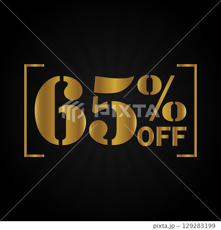 Opulent 65% Off Black Gold Sale Poster 129283199
