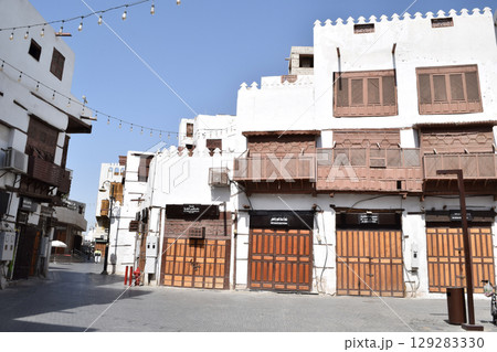 サウジアラビア・ジッダ歴史地区 アル・バラドの街並み サウジアラビア・ジッダ歴史地区 アル・バラドの街並み 129283330