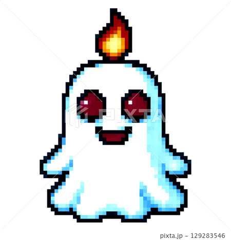 RPGに出てきそうなドット絵のゴースト RPGに出てきそうなドット絵のゴースト 129283546