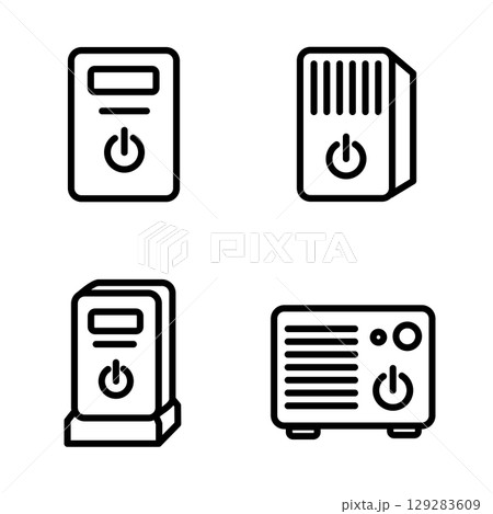 bitcoin smartphone transfer outline icon bitcoin smartphone transfer outline icon 129283609