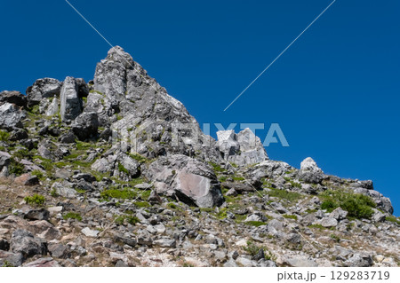 栃木県那須連山 茶臼岳登山道からの風景 栃木県那須連山 茶臼岳登山道からの風景 129283719