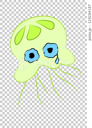 涙を流すクラゲ 129284187