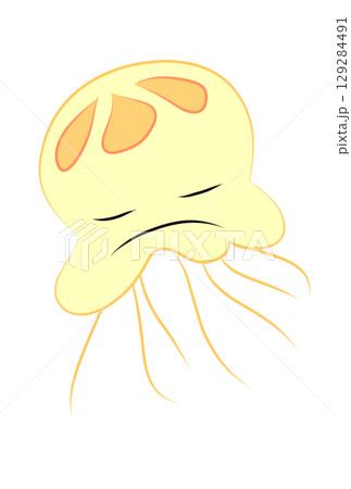 カラフルなクラゲ カラフルなクラゲ 129284491