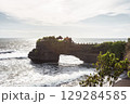 Batu Bolong Beach,Batu Bolong temple at Tanah Lot temple area in Bali island of Indonesia 129284585