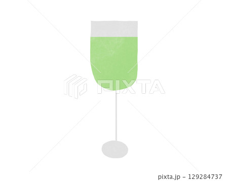 ワイングラスのイラスト ワイングラスのイラスト 129284737