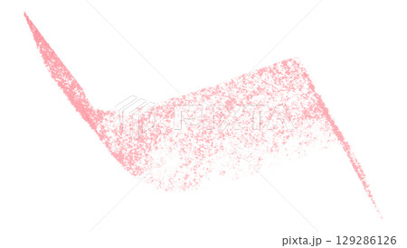 Pink crayon brush stroke isolated on transparent background Pink crayon brush stroke isolated on transparent background 129286126