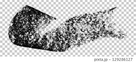 Black crayon brush stroke isolated on transparent background Black crayon brush stroke isolated on transparent background 129286127
