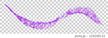 Purple crayon brush stroke isolated on transparent background 129286132