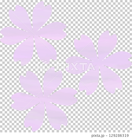 綺麗な水彩模様の花のアイコンのイメージのイラスト 綺麗な水彩模様の花のアイコンのイメージのイラスト 129286319