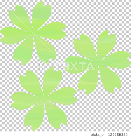 綺麗な水彩模様の花のアイコンのイメージのイラスト 129286323