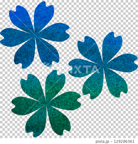 美麗的水彩花圖示圖像插圖 129286361
