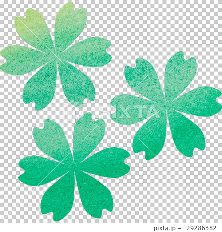 綺麗な水彩模様の花のアイコンのイメージのイラスト 綺麗な水彩模様の花のアイコンのイメージのイラスト 129286382