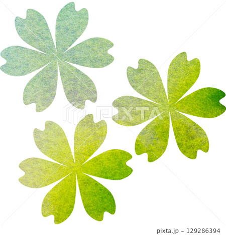 綺麗な水彩模様の花のアイコンのイメージのイラスト 129286394