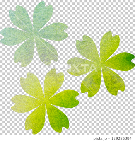 綺麗な水彩模様の花のアイコンのイメージのイラスト 129286394