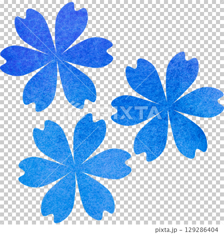 Beautiful watercolor flower icon image illustration 129286404