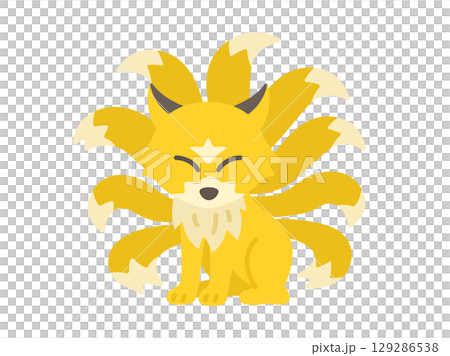 九尾狐角色插圖 129286538