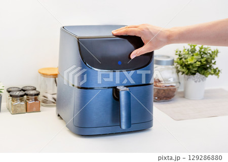Air fryer machine in the kitchen Air fryer machine in the kitchen 129286880