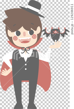 happy halloween holiday festival with boy wearing dracula costume holding pumpkin basket with candy set, flat jpg illustration cartoon character design happy halloween holiday festival with boy wearing dracula costume holding pumpkin basket with candy set, flat jpg illustration cartoon character design 129286911