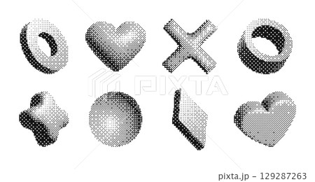 Y2k brutalism pixel art geometric shapes Y2k brutalism pixel art geometric shapes 129287263