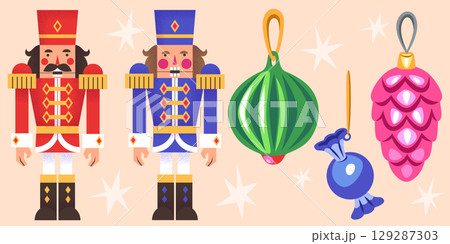 Nutcracker holiday collection. 129287303