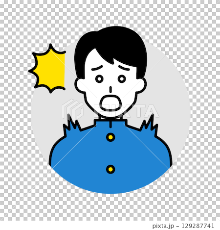 Male student icon (surprised) Male student icon (surprised) 129287741