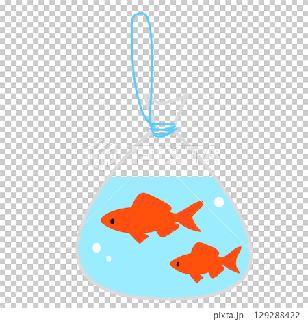 袋に入った金魚のイラスト 袋に入った金魚のイラスト 129288422