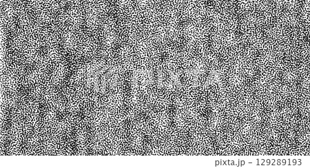 Grunge background pattern with dense dotted texture in black and white vector . Rough effect background with paper texture. Perfect for wrapping paper, packaging, branding, posters 129289193