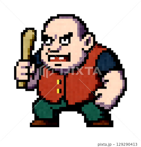 RPGに出てきそうなドット絵のごろつき 129290413