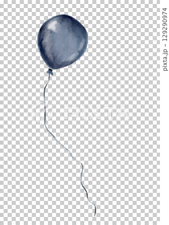 Watercolor balloon design isolated on white background for textile and wrapping paper Watercolor balloon design isolated on white background for textile and wrapping paper 129290974