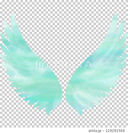 Beautiful watercolor angel wings icon image illustration Beautiful watercolor angel wings icon image illustration 129291568