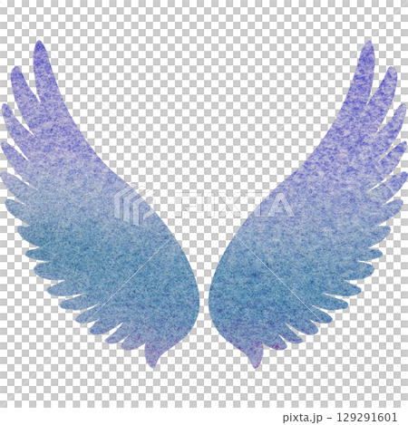 Beautiful watercolor angel wings icon image illustration Beautiful watercolor angel wings icon image illustration 129291601