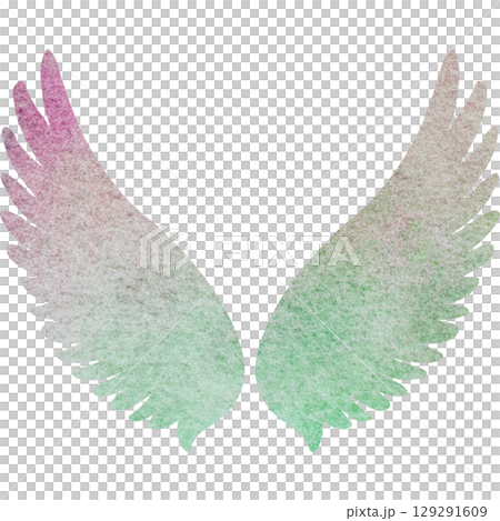 Beautiful watercolor angel wings icon image illustration Beautiful watercolor angel wings icon image illustration 129291609