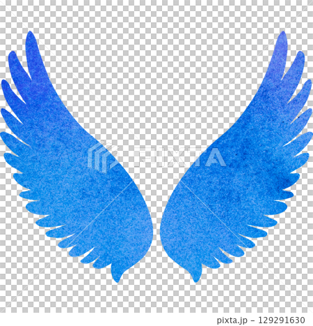 Beautiful watercolor angel wings icon image illustration Beautiful watercolor angel wings icon image illustration 129291630